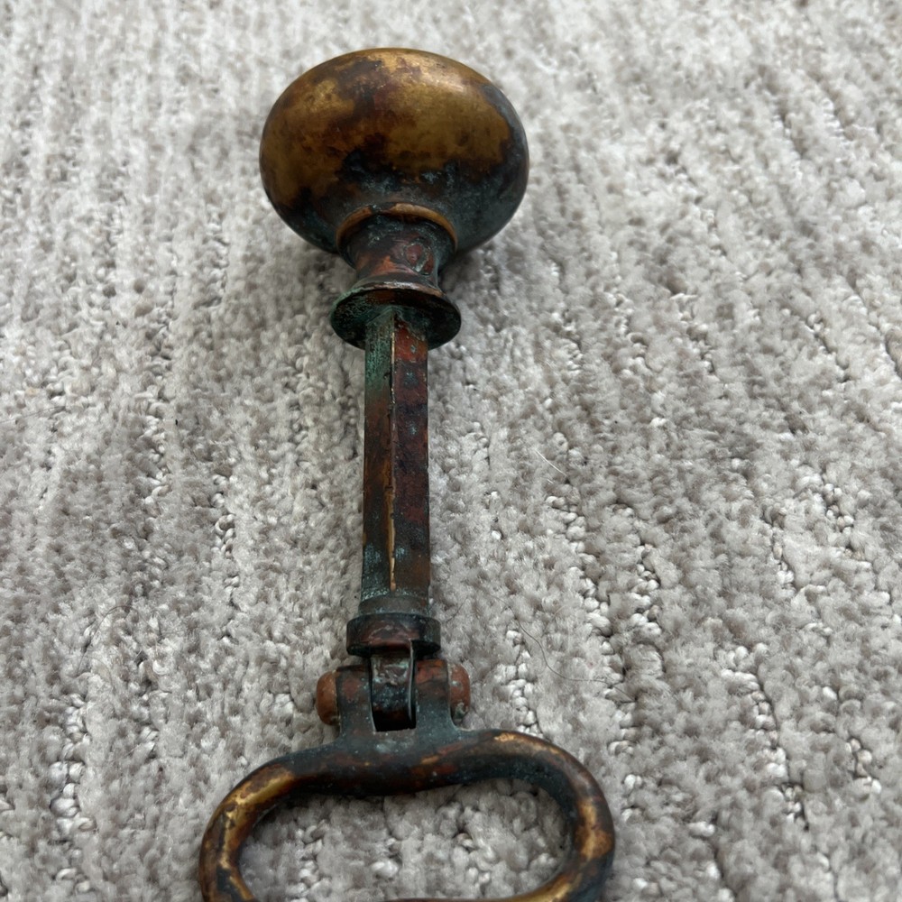 Vintage Antique Brass Door Knob Handle Pull