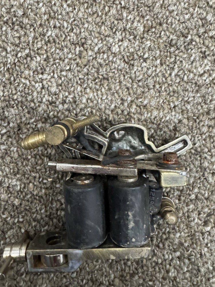 Solid Brass Skull Coil Tattoo Machine Untested SKU:A