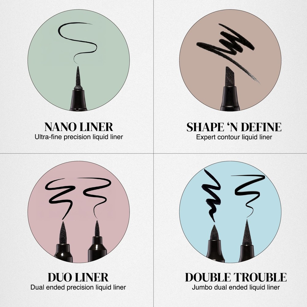 Super Slim Angled Tip Double Ended Liner (Duo Stroke)