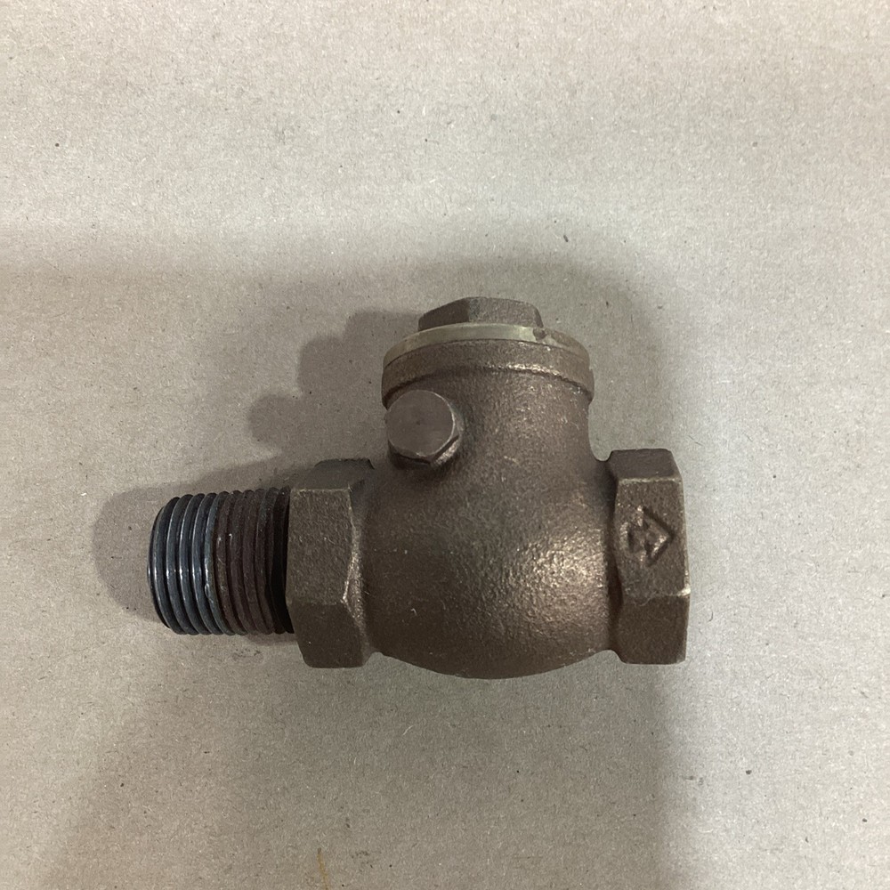 1/2" Female Threaded (NPT) T-Pattern Swing Check Valve Brass