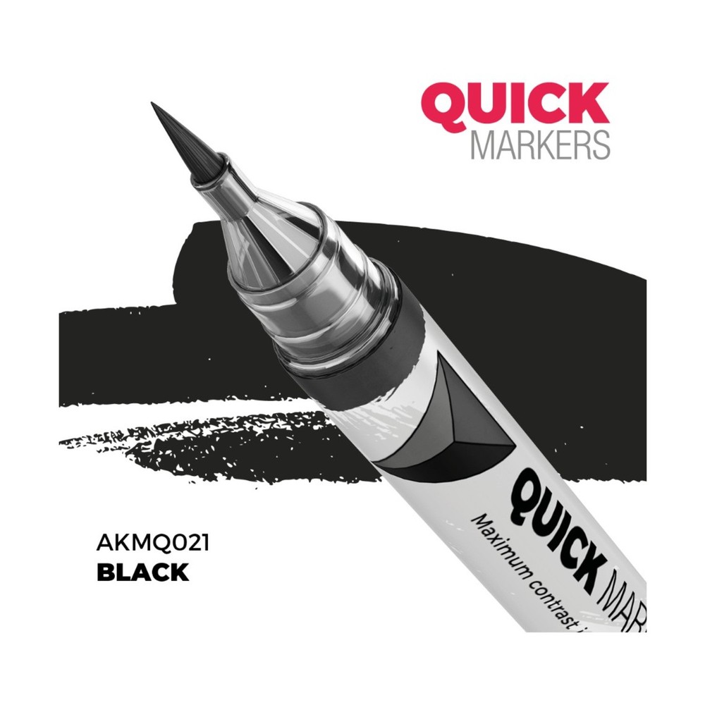 AK Paint Quick Markers Black New