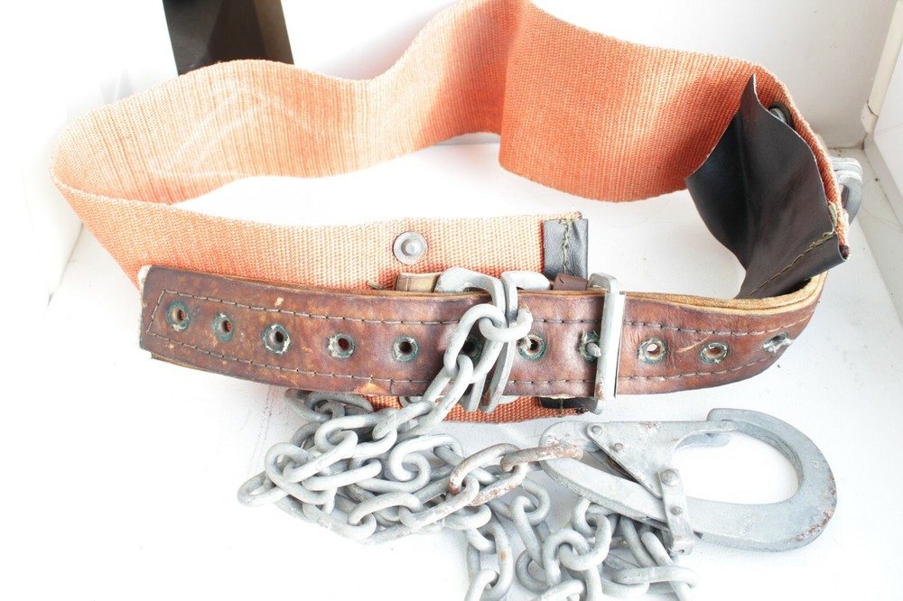 Vintage Soviet fire fighter high-altitude  belt USSR