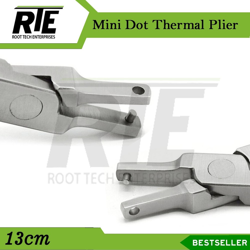 Dental Mini Dot Dimple Plier Thermal Hole Punch Clear Braces Aligner Tool