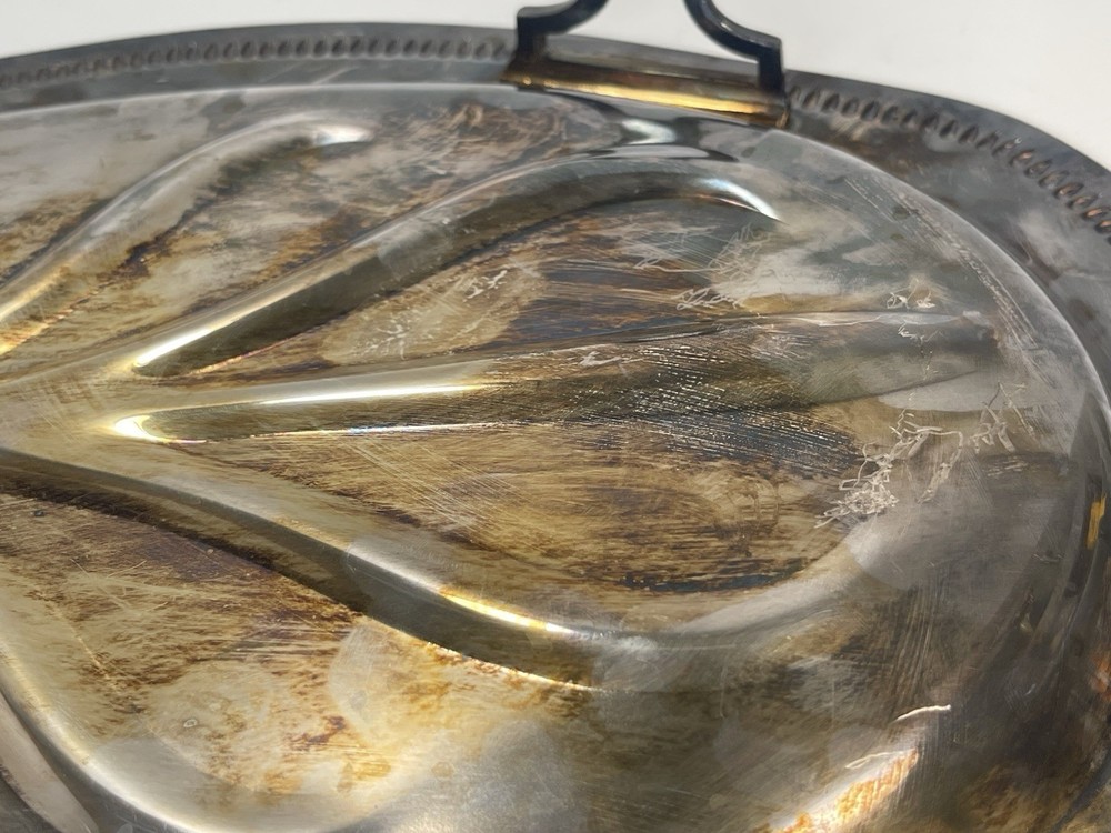 Vintage Poole Footed Serving Meat Platter Tray