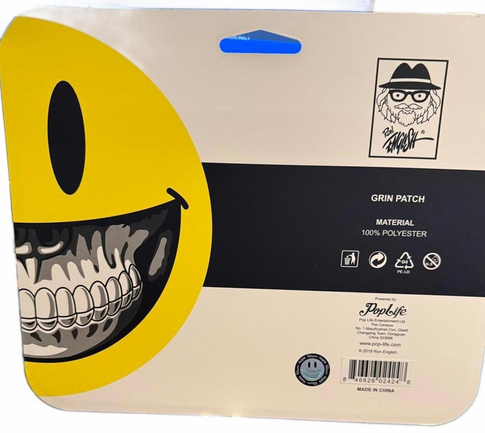 Popaganda Grinnies Grin Patch - 100% Polyester