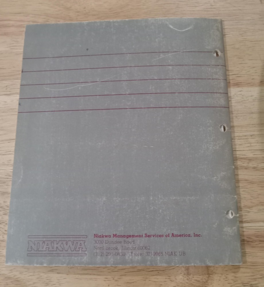 Niakwa BASIC-2C Runtime Package User's Guide 1st Edition 1985 for IBM PC
