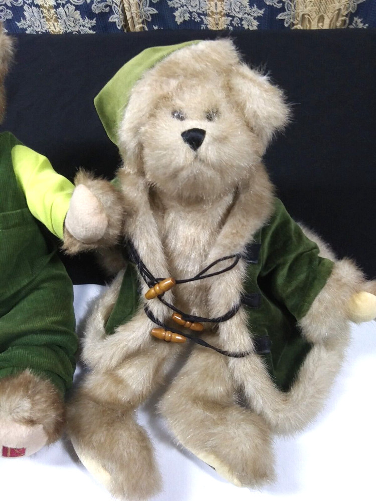 Terry Skostad 16'' Plush Bears 'Ives' 2002 & 'Everett' 2006