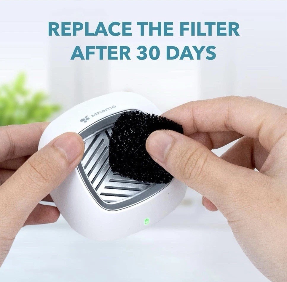 MHAMO Fridge Deodorizer - Rechargeable Mini USB Refrigerator Deodorizer