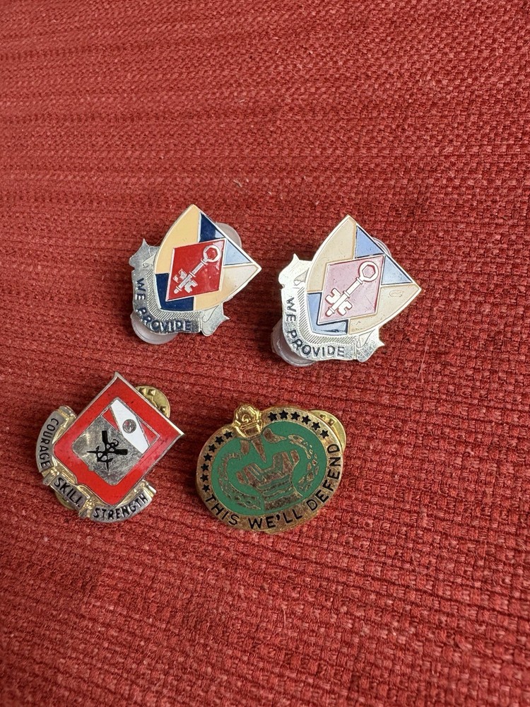 Vintage U.S. Military Pin Lot 75th Support 5th Engineer Drill Sergeant Trainer