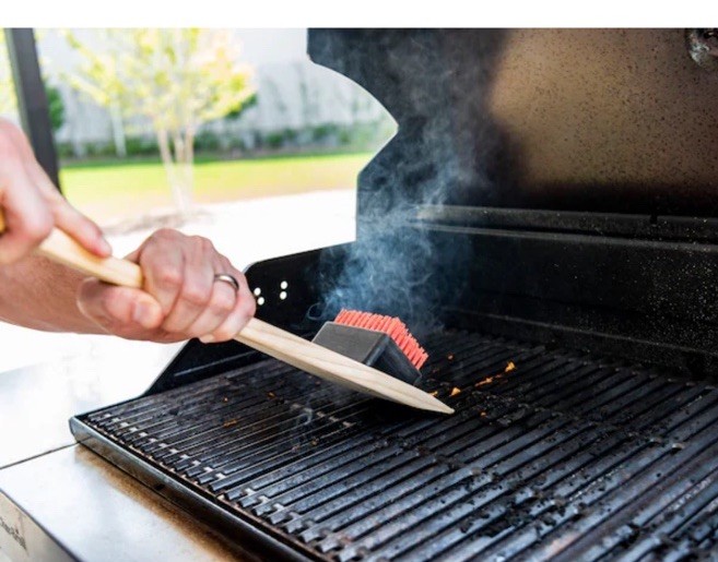 charbroil wood combo brush