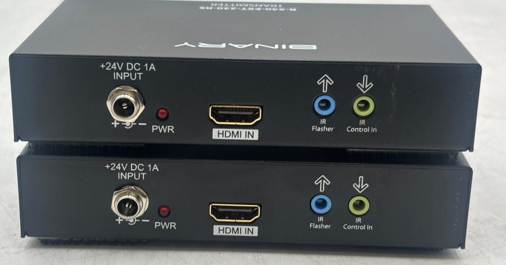 Lot of 2 Binary B-540-EXT-230-RS HDMI Transmitter