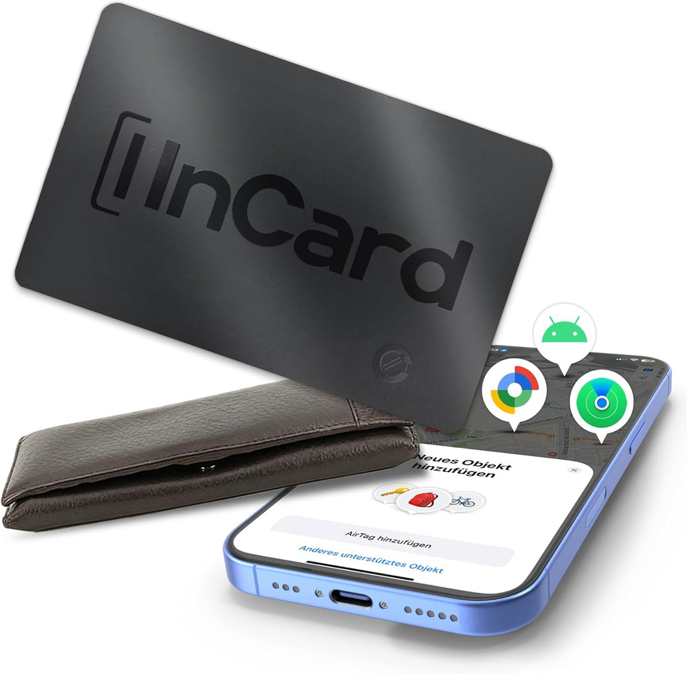 Ultra-Thin Air Tag 0.07In Wallet Tracker (Both Ios and Android) IP68 Bluetooth G