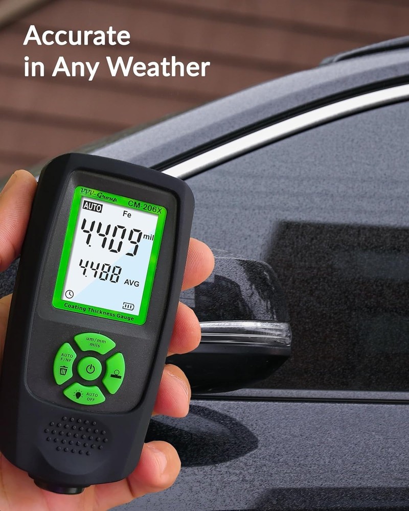 Ruby Probe Coating Thickness Meter for Accurate Measurements on Vehicle Surfaces