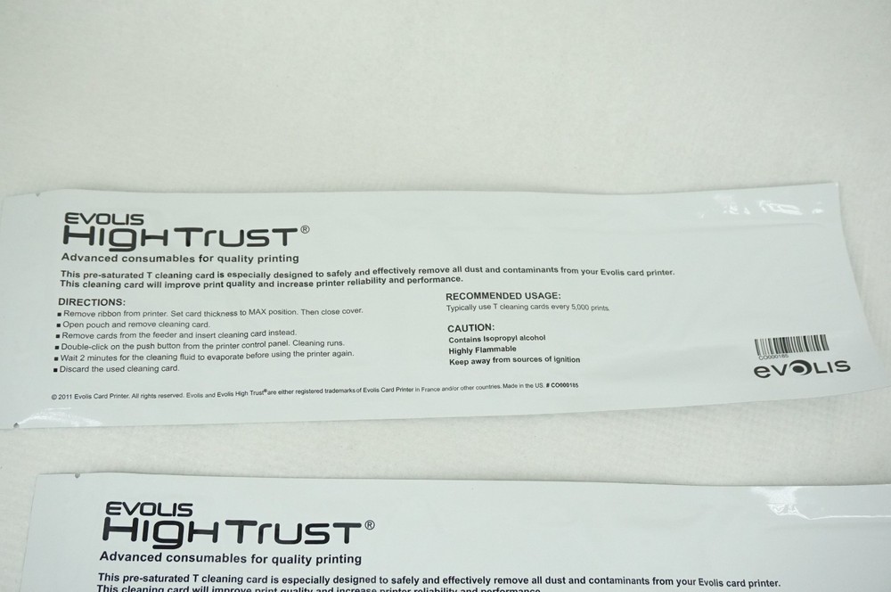 Evolis ACL002 Evolis ACL002 Hightrust Advances Cleaning Kit