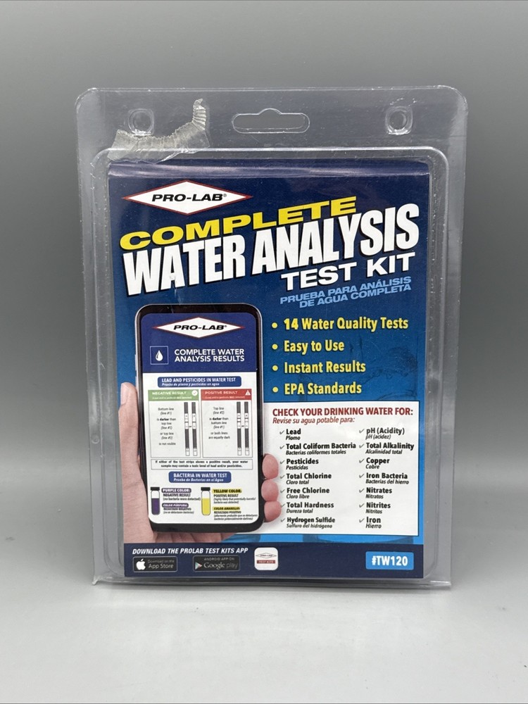 Pro Lab Instant Results Total Water Quality Test Kit TW120 Pro Lab TW120 New