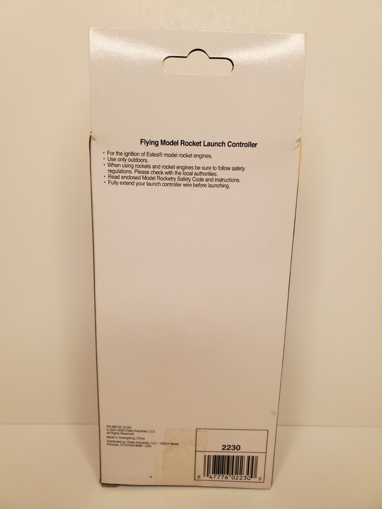 NEW SEALED Estes 2230 E Model Rocket Launch Controller