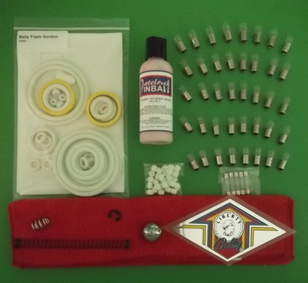1981 Bally Flash Gordon Pinball Machine Maintenance Super Kit