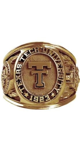 Texas Tech University Ring, Graduation Ring For Students, Men's Signet Ring