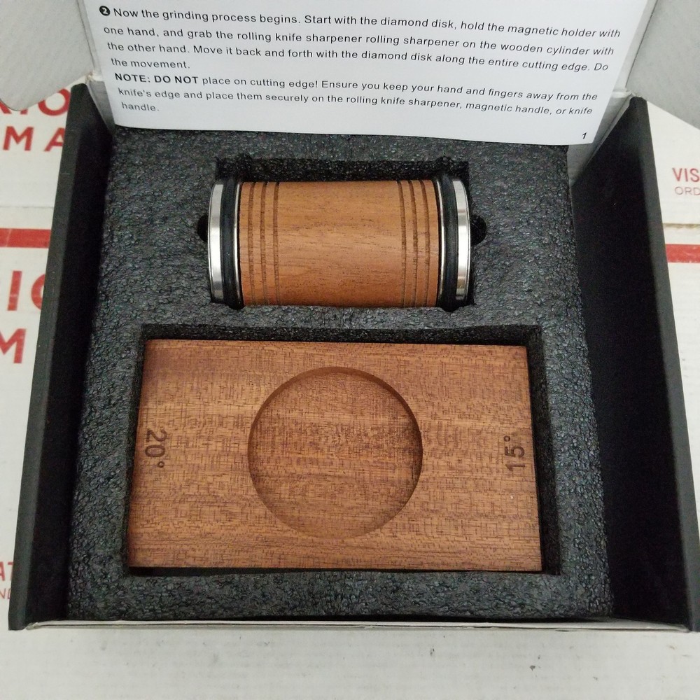 ABARDI Rolling Knife Sharpener for Straight Edge