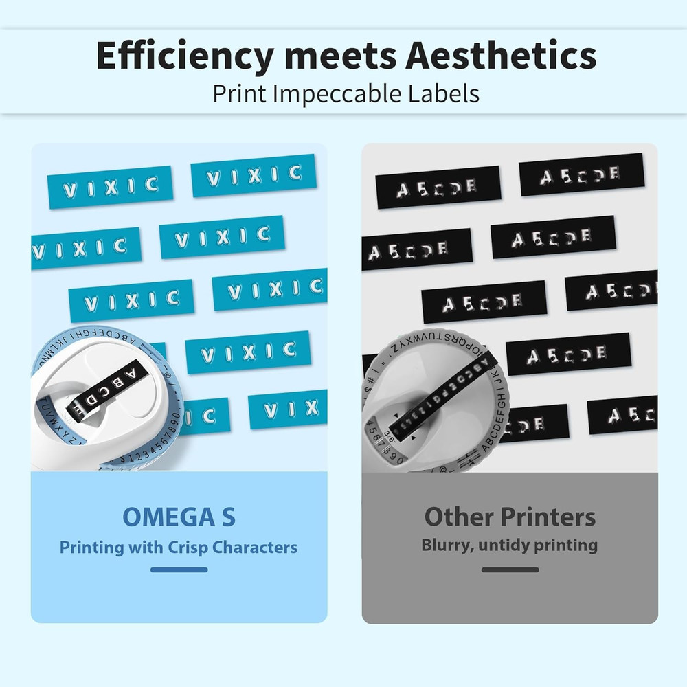 Embossing Label Maker Machine Handheld with Backlit Screen Compatible with DYMO