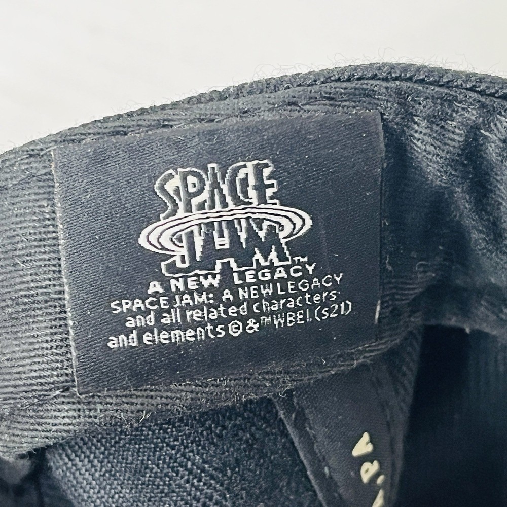 Space Jam Bugs Bunny Silhouette Snapback Hat Black Mitchell & Ness