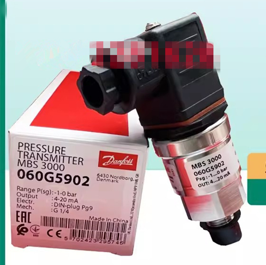 1pcs Danfoss Pressure Transmitter Sensor MBS3000 060G5902 -1-0bar