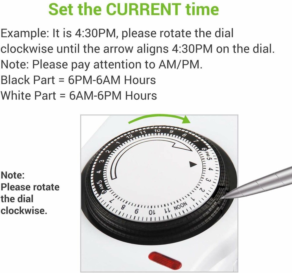 BN-LINK 8 Outlets Power Strip with 24hr programmable timer and surge protector