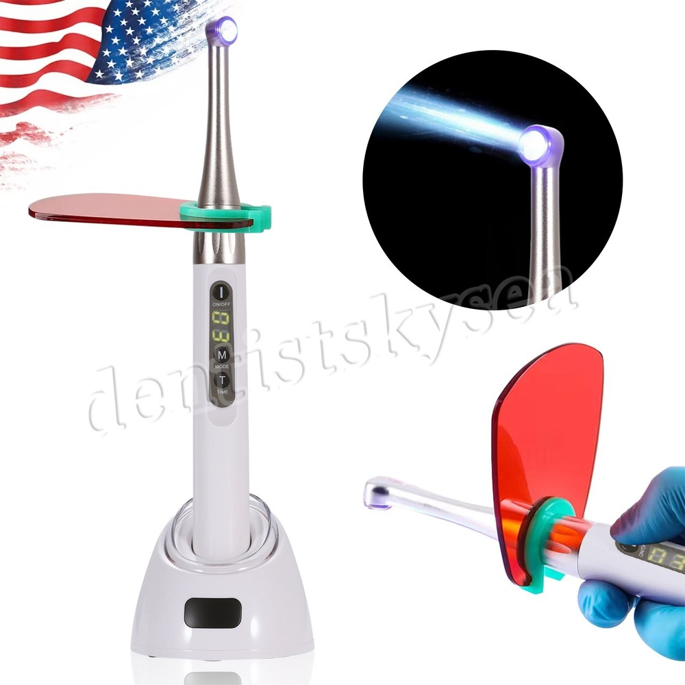 Woodpecker Style Dental iLED Curing Light Lamp Wireless 1Second Curing 2500mw/c㎡
