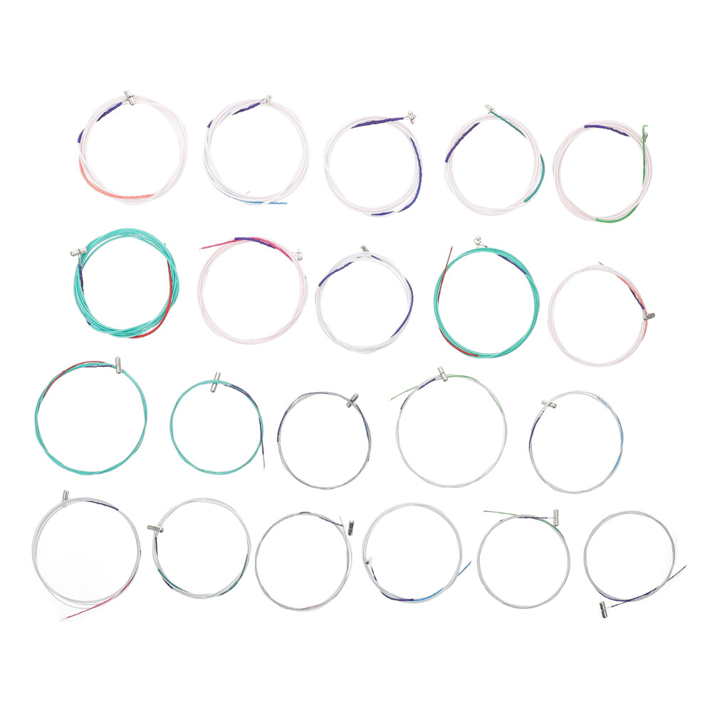 21PCS Delicate Strings Full General Guzheng Strings 1- 21 Strings for Show