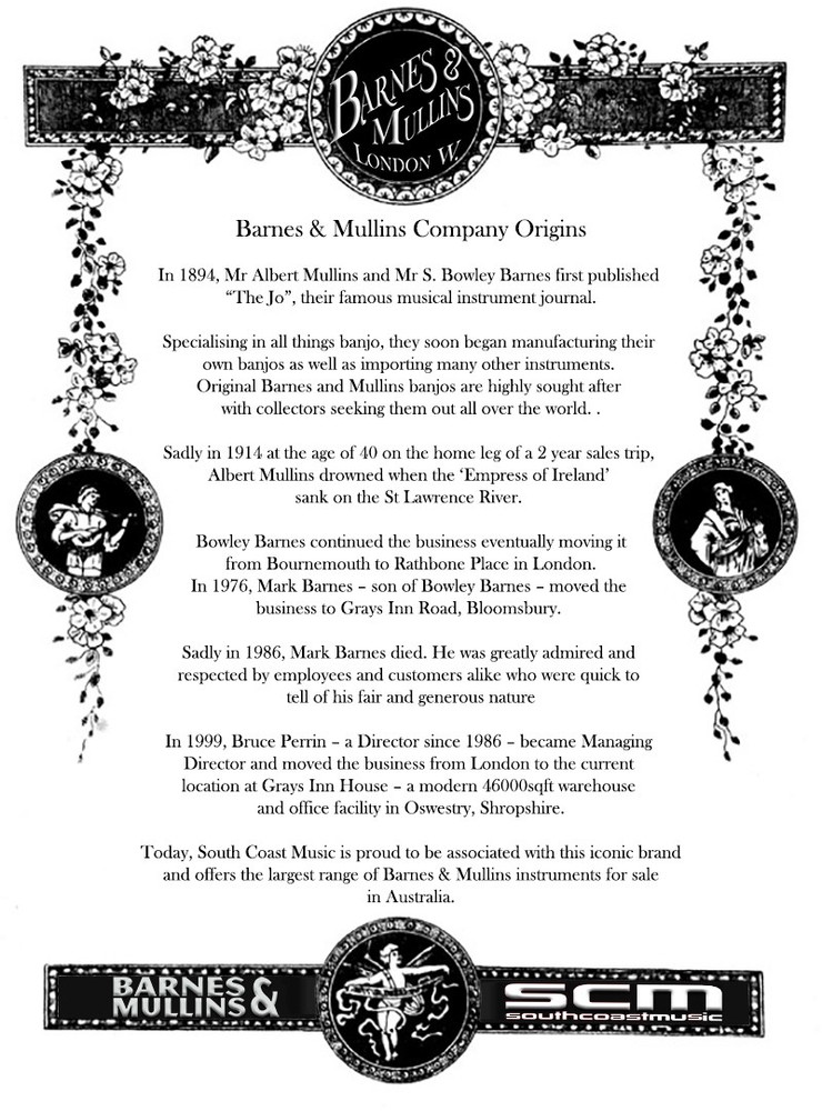 Hand Crafted Barnes & Mullins Wimborne A Style Mandolin all-solid PRO-SCM Setup