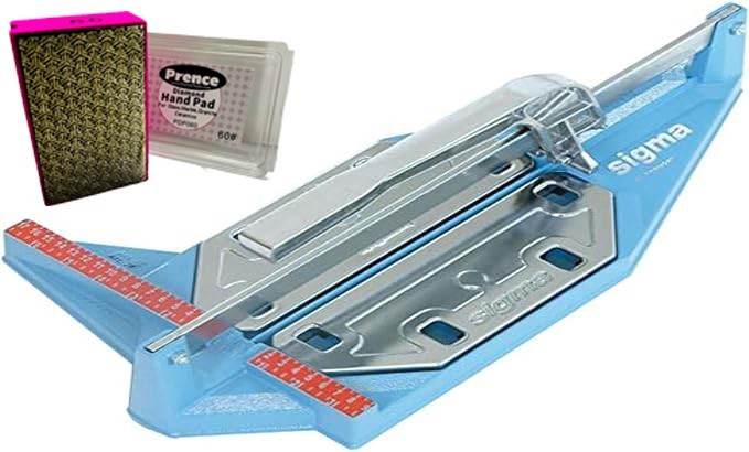 SIGMA 7F 14" PULL Tile Cutter + 60 Grit Hand Pad SHIPS FROM USA
