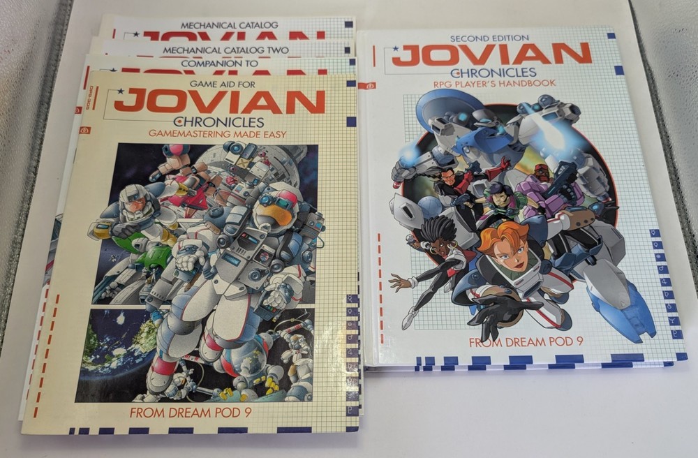BUNDLE - Jovian Chronicles Core Rulebook + 4 Supplements (RPG Books)