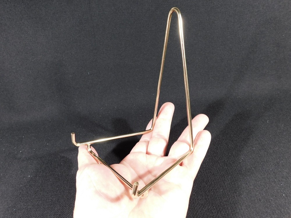Easel Display Stand Metal Large Size Gold Color