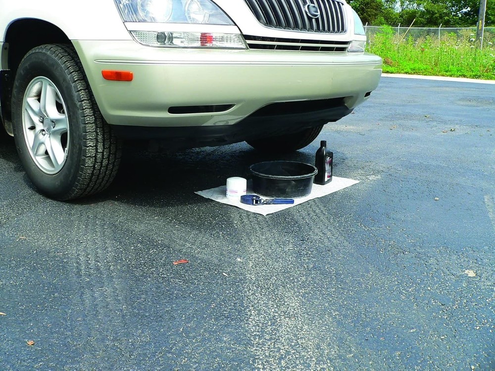 6-Pack Universal Fluid Absorbent Pads - Protect Surfaces & Contain Leaks, Grey
