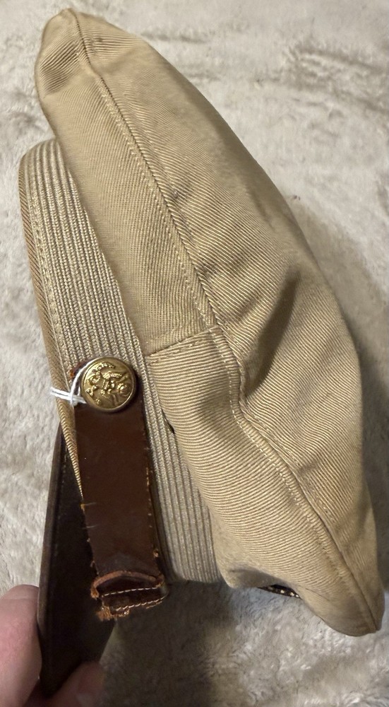 WW2 US Army Officers Khaki Visor Hat