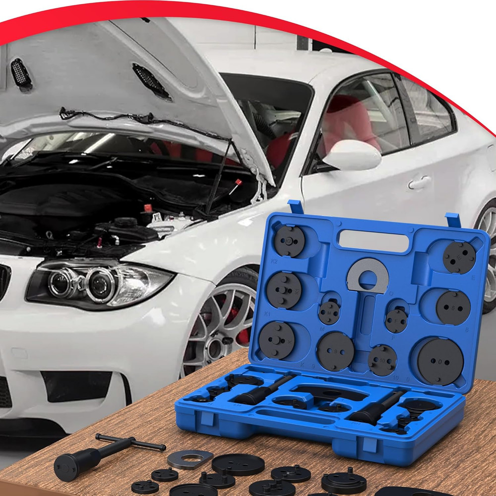Heavy Duty Brake Caliper Compressor Tool Set – 28 Pieces