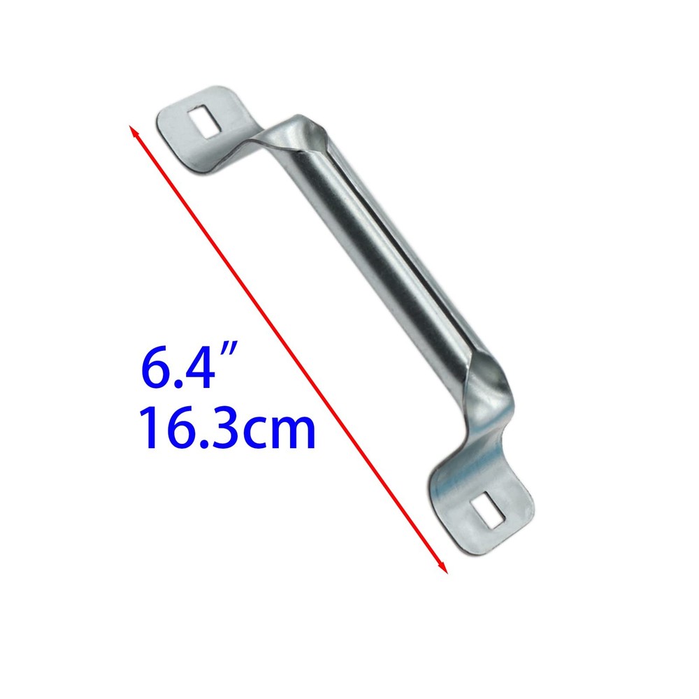 2 Pack Heavy Duty Garage Door Pull Handles for Most Bottom Lift Handle Silver