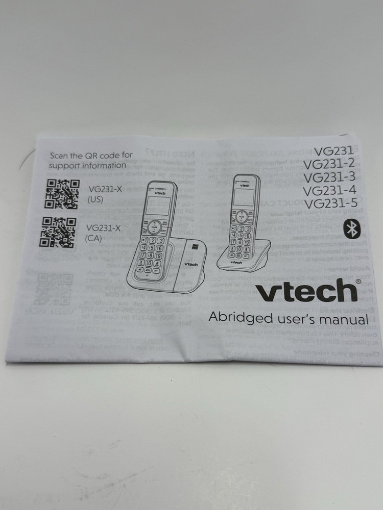 VTech Cordless Phone Answering System Bluetooth Call Block 3 Handsets