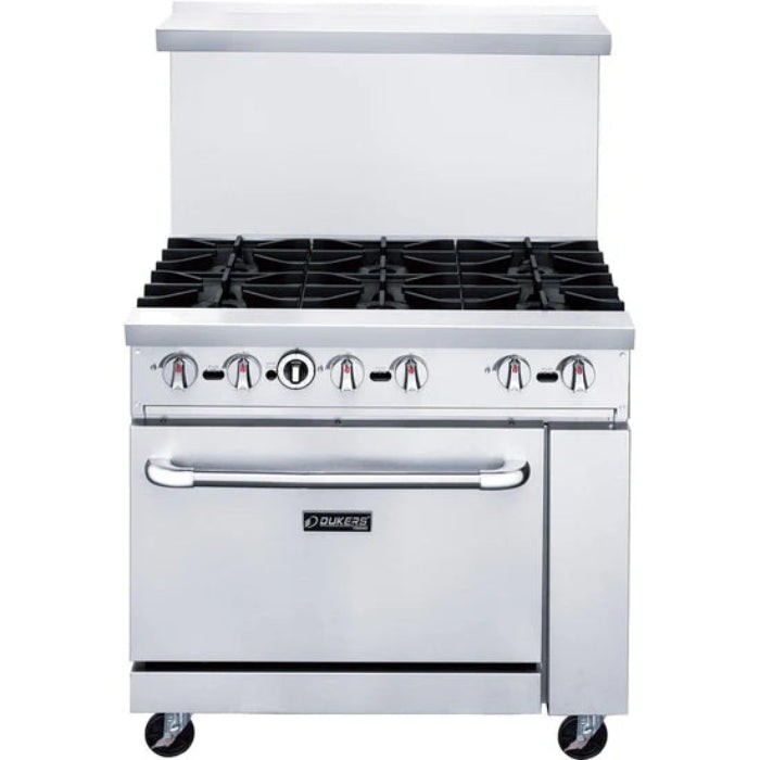 DCR36-6B 36" Gas Range with Six (6) Open Burners