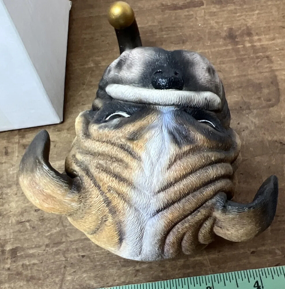 Natures Window Hand Painted Casting Bulldog Puppy Hook