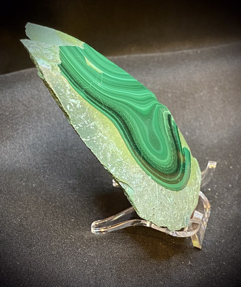 Malachite Slab With Stand 50 grams