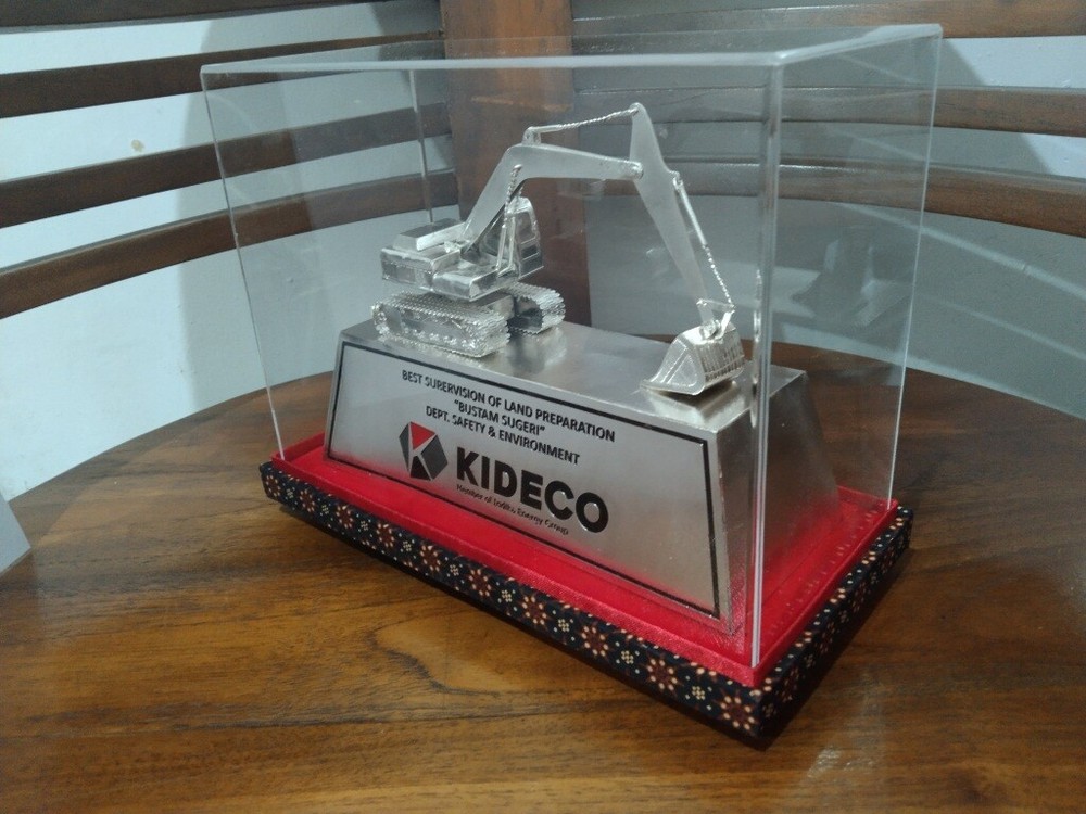 Exavatore miniature silver - Backhoe miniature silver