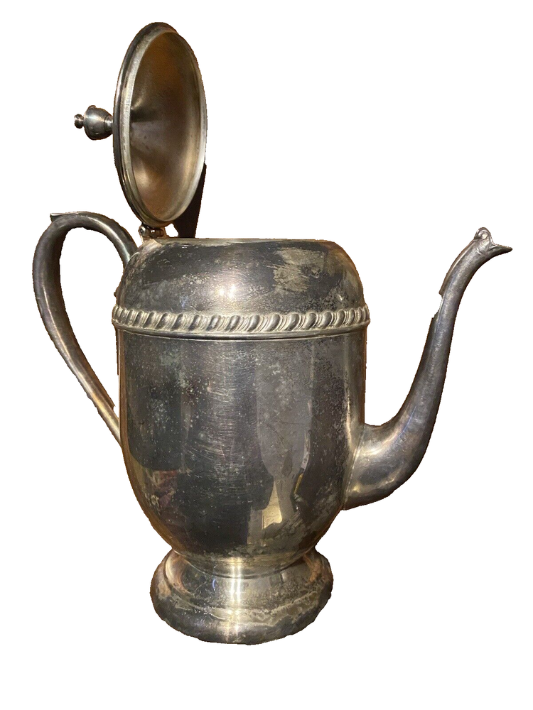 Vintage Silver Plated Coffee / Tea Pot 11" Tall