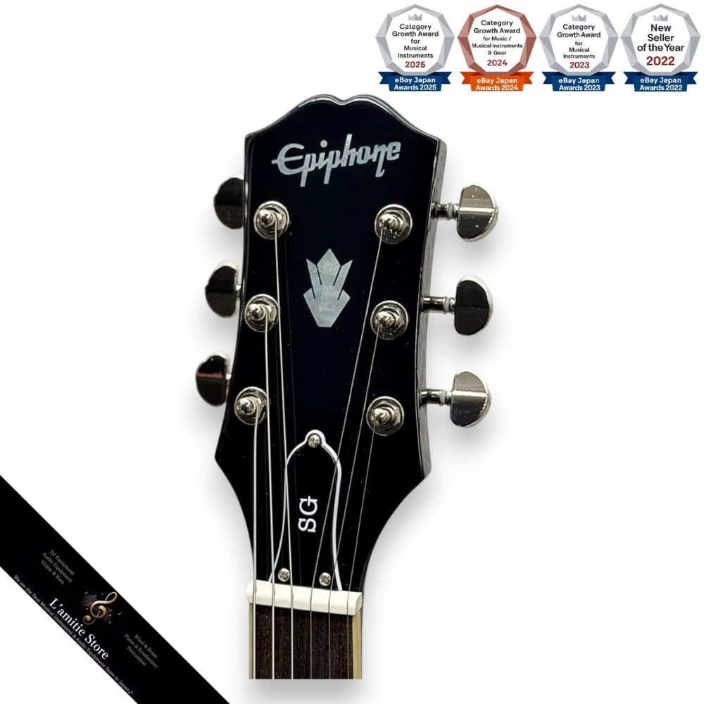 Epiphone SG Standard Ebony Electric Guitar Solid Body Versatile