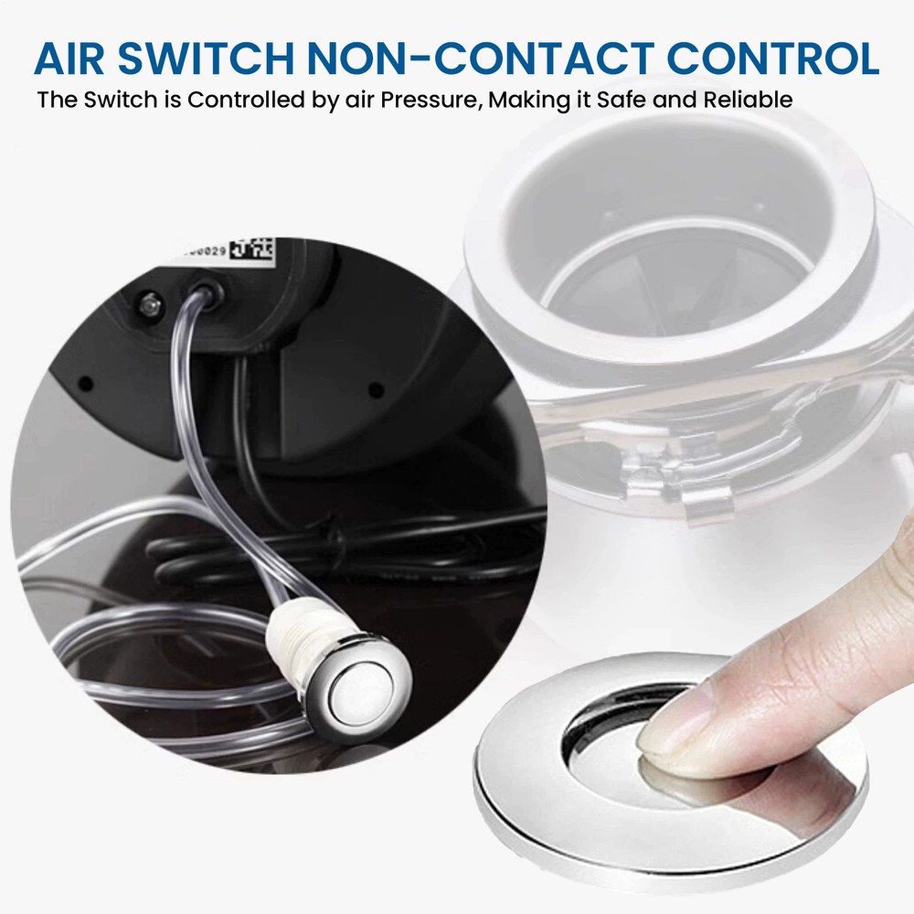 NTUD 3/4 HP Continuous Feed Garbage Disposal With Cord, Anti-Jam & Compact NEW