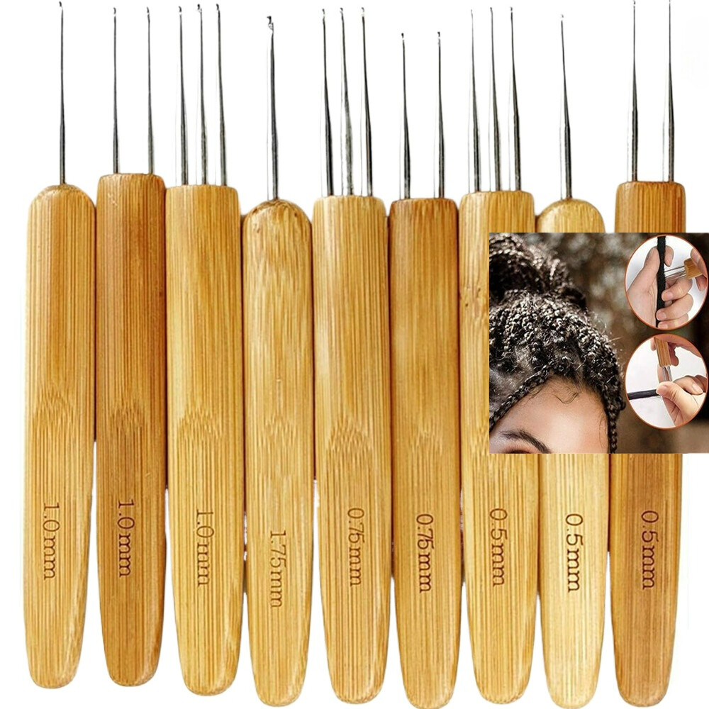 9X Dreadlock Crochet Hook for Hair Dreadlock Needle Tool for Braid Craft Needles