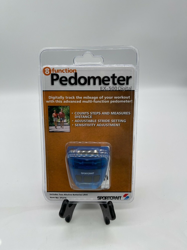 Sportcraft EX 500 Digital 8 Function Pedometer 05416 - New & Sealed