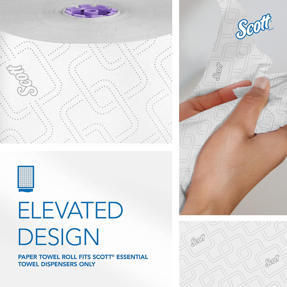 Scott® Essential High-Capacity Hard Roll Towels (02001), with Elevated Design an