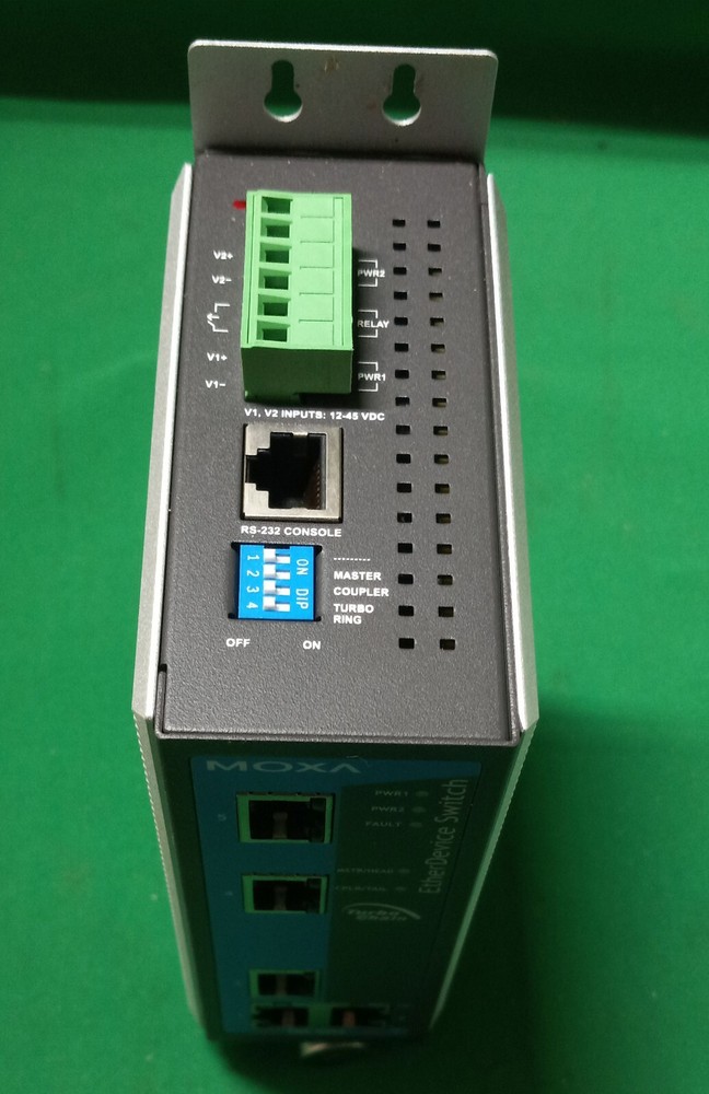 MOXA model EDS-405A Entry-level managed Ethernet switch. Version 1.1.