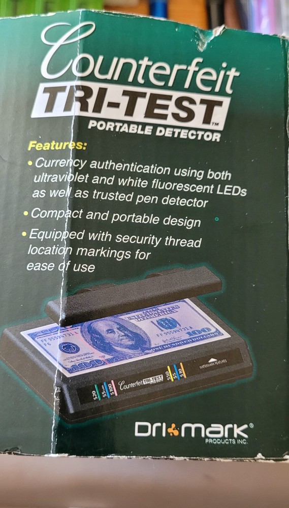 Vintage Dri Mark Counterfeit Tri-Test